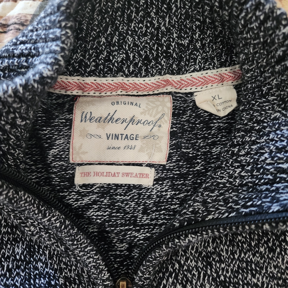 Men's Gray Patterned Sweater - Picture 6 of 6